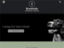 Tablet Screenshot of brooksidevethospital.com